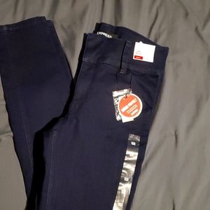 Express High Rise Denim Legging 10R